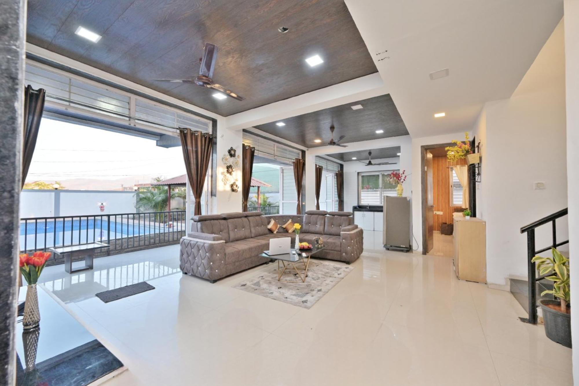 Ll Empyrean Stay Ll 4Bhk Ll Ac Ll Pool Ll Mystical Stone Villa Ll Лонавала Екстериор снимка